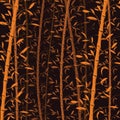 Seamless bamboo pattern background. Bamboo forest wallpaper