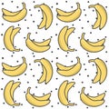 Seamless banana pattern