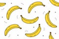 Bananas seamless pattern