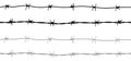 Seamless barbed wire border Royalty Free Stock Photo