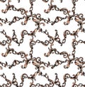 Seamless Baroque Pattern Ready for Textile Print. Royalty Free Stock Photo