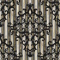 Seamless baroque style damask pattern. Contemporary and retro design print