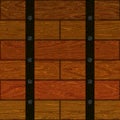 Seamless barrel wooden pattern Royalty Free Stock Photo
