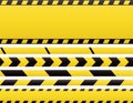 Seamless barricade tapes and web banners