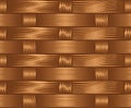 Seamless basket weave texture background vector