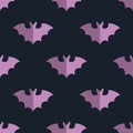 Seamless bat background tile halloween pattern