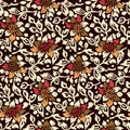 Seamless batik flower design pattern