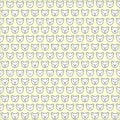 Seamless bear face pattern background