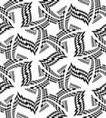 Seamless Beautiful Black Polygonal Pattern on White. Geometric Abstract Background. Royalty Free Stock Photo