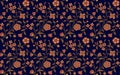 Seamless beautiful floral design background