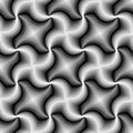 Seamless Beautiful Monochrome Spiral Pattern.