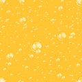 Seamless beer bubbles Royalty Free Stock Photo