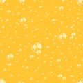 Seamless beer bubbles Royalty Free Stock Photo