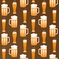 Seamless beer pattern