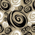 Seamless beige grunge rose pattern Royalty Free Stock Photo