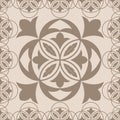 Seamless beige ornament