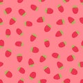 Pink background with raspberry