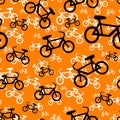 Seamless bicycle pattern