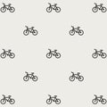 Seamless bicycles pattern. Stylish sporty print