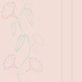 Seamless bindweed pattern on a colored background vector vector