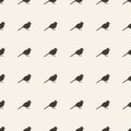 Seamless bird silhouette pattern