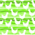 Seamless birds on a lake background pattern