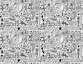 Seamless birthday element pattern Royalty Free Stock Photo