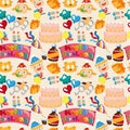 Seamless birthday pattern