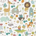 Seamless birthday pattern