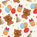 Seamless birthday pattern