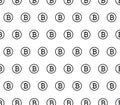 Seamless bitcoin pattern, bitcoin background, wallpaper vector