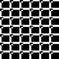Seamless Black Boxes Pattern Repeated Design On White Background Royalty Free Stock Photo