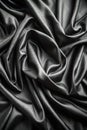 Seamless Black Crinkle Flow Fabric Texture Royalty Free Stock Photo