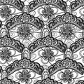 Seamless lace pattern Royalty Free Stock Photo