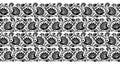 Seamless black lace border vector Royalty Free Stock Photo
