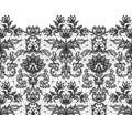 Seamless black lace Royalty Free Stock Photo