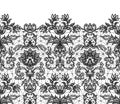 Seamless black lace Royalty Free Stock Photo