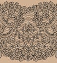 Seamless black lace Royalty Free Stock Photo