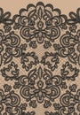 Seamless black lace Royalty Free Stock Photo