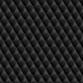 Seamless black leather texture. Vector leather background.