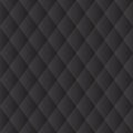 Seamless black padded upholstery pattern background