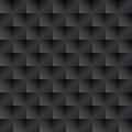 Seamless black peaked tile textured panel
