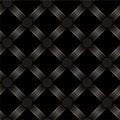 Seamless black ribbon and gold strip pattern