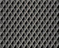 Seamless Black volume 3D background of geometric shapes, rhombus with silver accents. Templates for wallpaper, printing