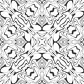 Seamless black and white abstract pattern .