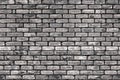 Seamless brick black and white wall texture. seamless wall texture background