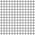 Seamless black and white cell grid striped isolated on white background Royalty Free Stock Photo