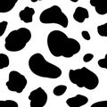 Seamless black and white cow pattern. Royalty Free Stock Photo