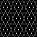 Seamless black and white decorative background with lines and polka dots Royalty Free Stock Photo