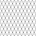 Seamless black and white decorative background with lines and polka dots Royalty Free Stock Photo